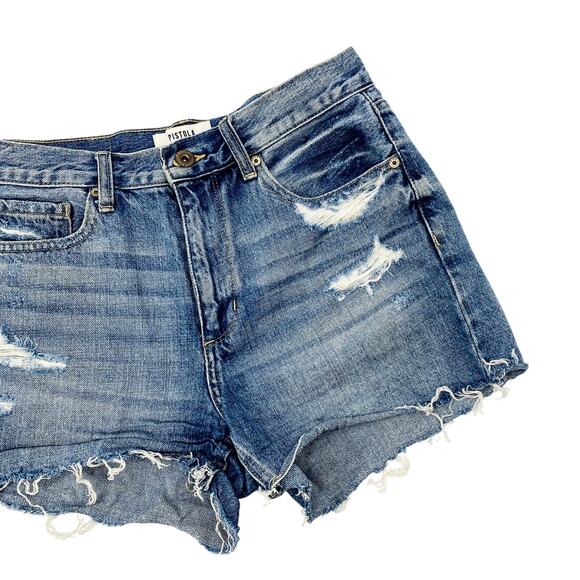 Pistola distressed denim shorts - Picture 1 of 4